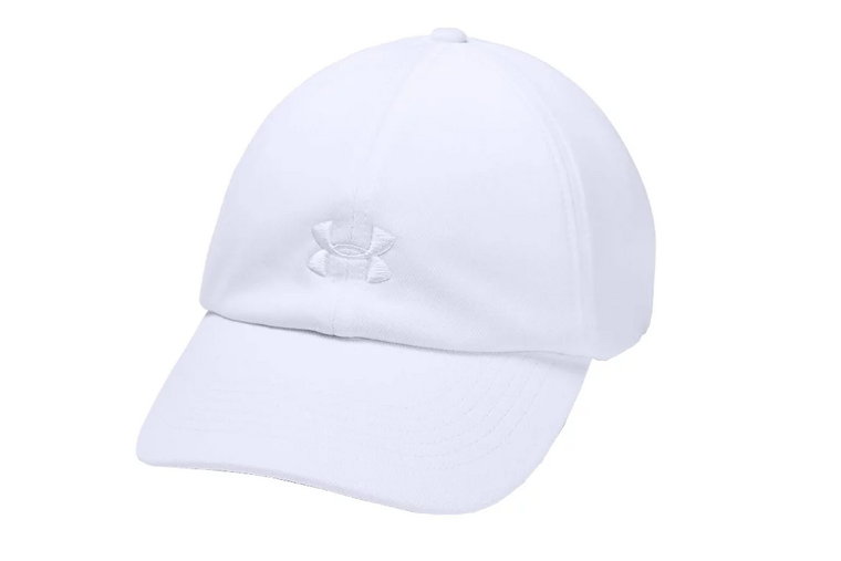 Under Armour W Play Up Cap 1351267-100, Damskie, Białe, czapki z daszkiem, poliester, rozmiar: One size