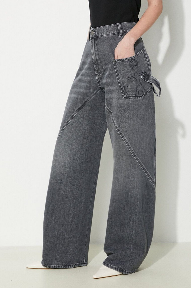 JW Anderson jeansy Twisted Workwear Jeans damskie high waist DT0057.PG1195.929