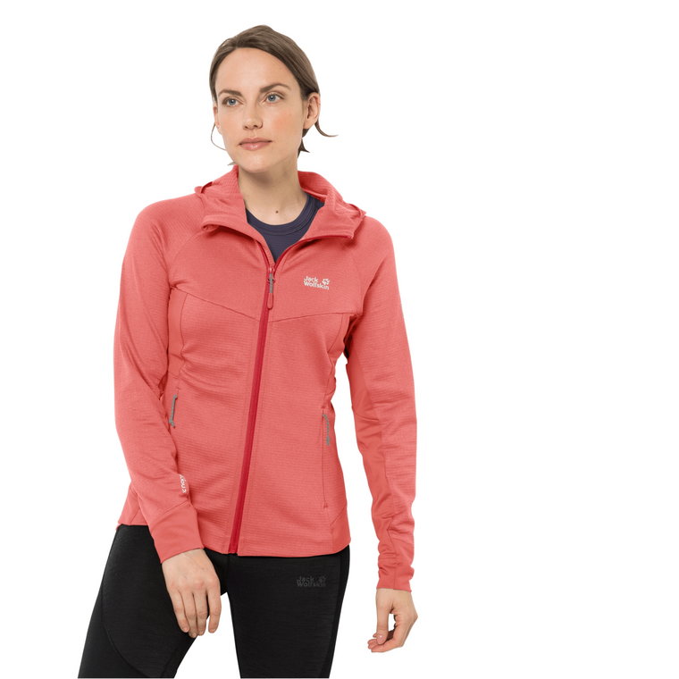 Kurtka polarowa damska HYDRO GRID FLEECE W desert rose - XS