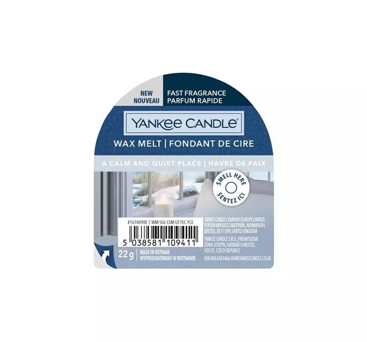 YANKEE CANDLE WAX MELT WOSK ZAPACHOWY A CALM & QUIET PLACE 22G