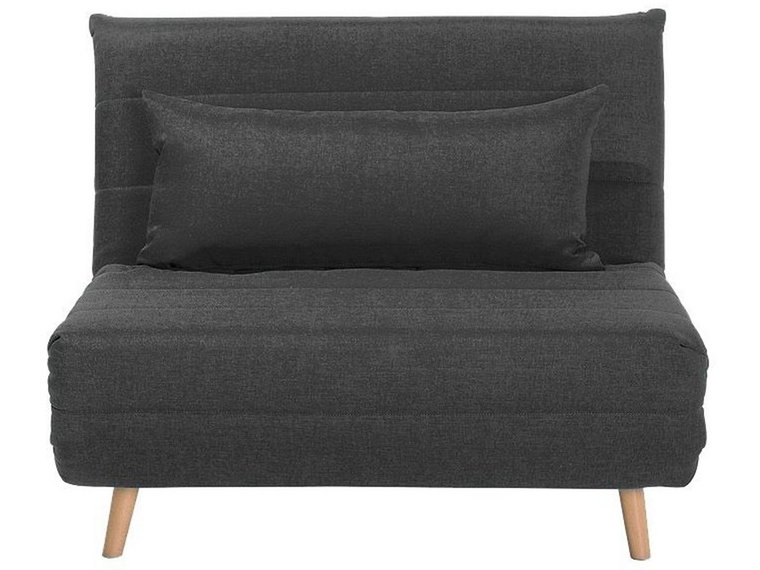 Sofa z funkcją spania BELIANI Setten, ciemnoszara, 82x104x64-125 cm