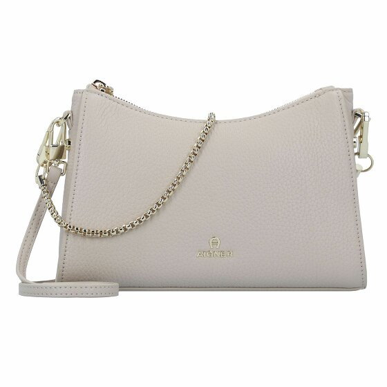 AIGNER Ivy Torba na ramię Skórzany 23 cm pearl white