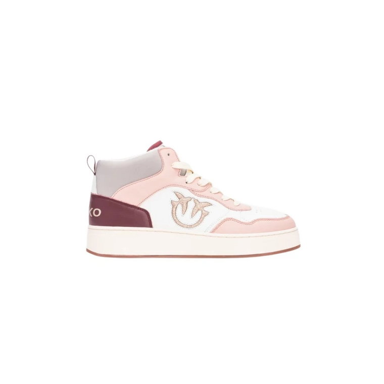 Glitter Love Birds Logo Wysokie Sneakersy - Rozmiar 36 Pinko