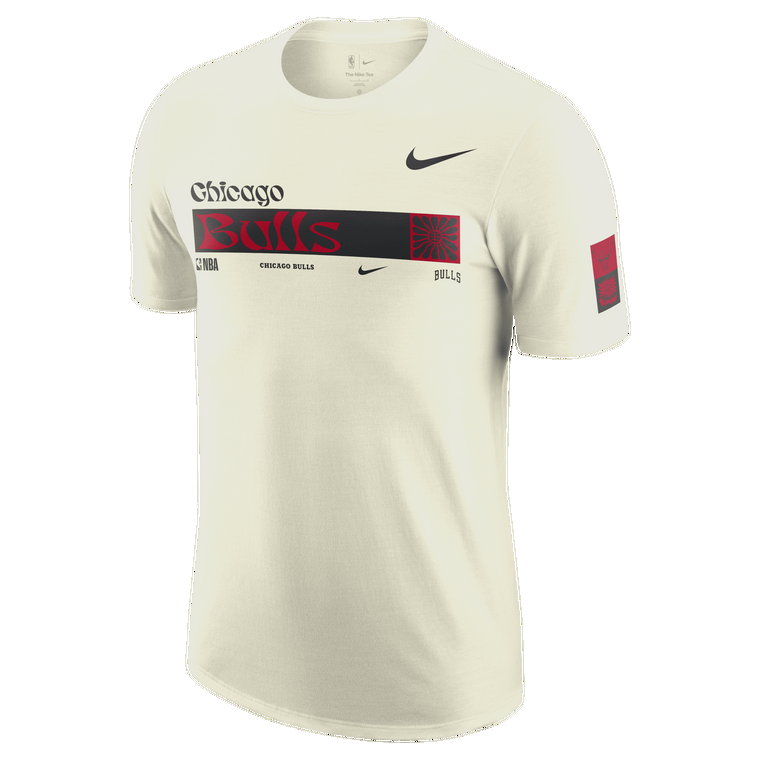 T-shirt męski Nike NBA Chicago Bulls Essential - Biel