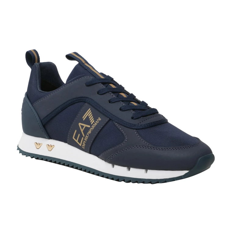 Niebieskie Sneakersy dla Mężczyzn Emporio Armani EA7