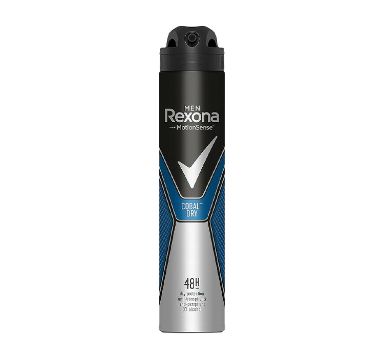 REXONA MEN ANTYPERSPIRANT W SPRAYU DLA MĘŻCZYZN COBALT DRY 200ML