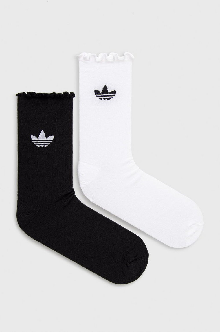 adidas Originals skarpetki (2-pack) damskie kolor biały HC9532