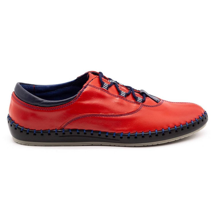 Olivier Buty męskie casual 312K czerwony lico czerwone