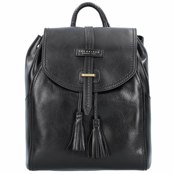 The Bridge Florentin City Backpack Leather 34 cm nero oro