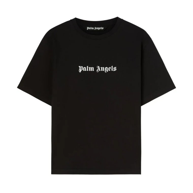 Czarne T-shirty i Pola Crewneck Palm Angels