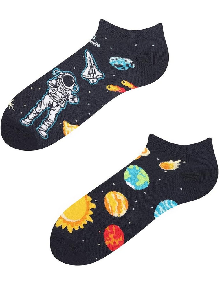 Stopki, Kosmos Todo Socks, Kosmonauta, Planety, Słońce Kolorowe Skarpetki