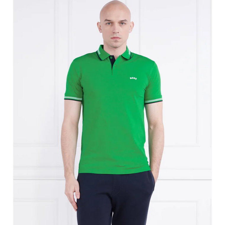 BOSS GREEN Polo Paul Curved | Slim Fit | stretch