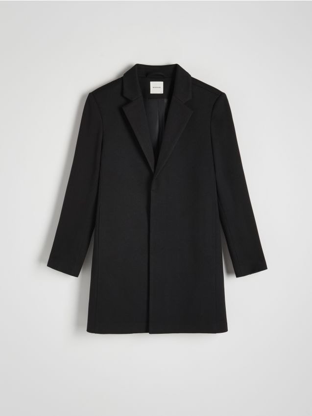 Reserved - Klasyczny płaszcz - czarny