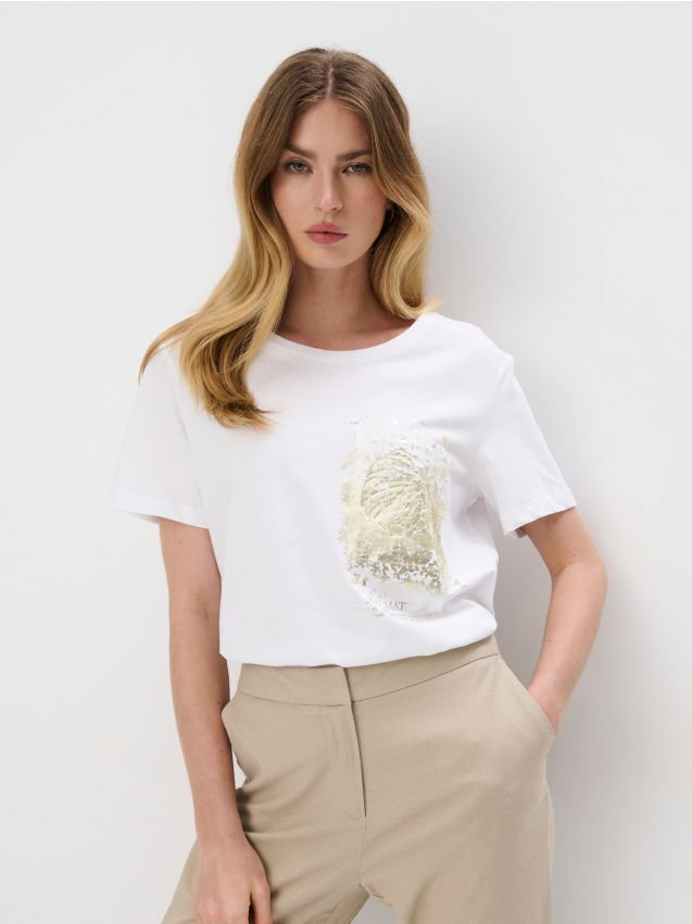 Mohito - T-shirt z nadrukiem - biały