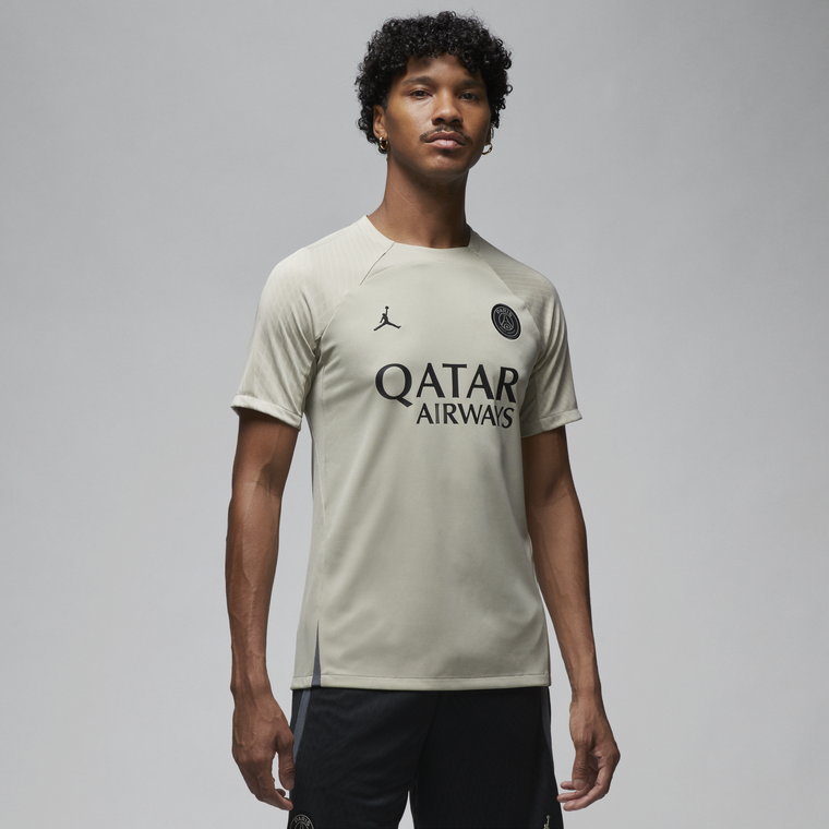 Męska koszulka piłkarska z krótkim rękawem Jordan Dri-FIT Paris Saint-Germain Strike (wersja trzecia) - Brązowy