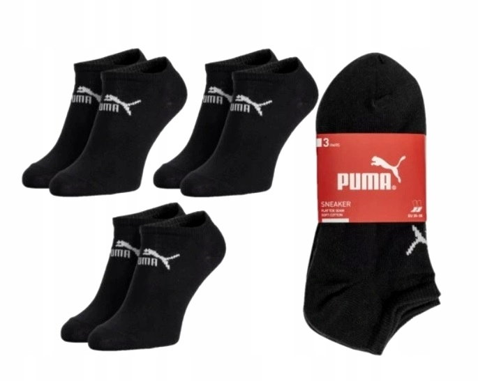 Puma Stopki Skarpety Sneaker 3 Pary 43-46