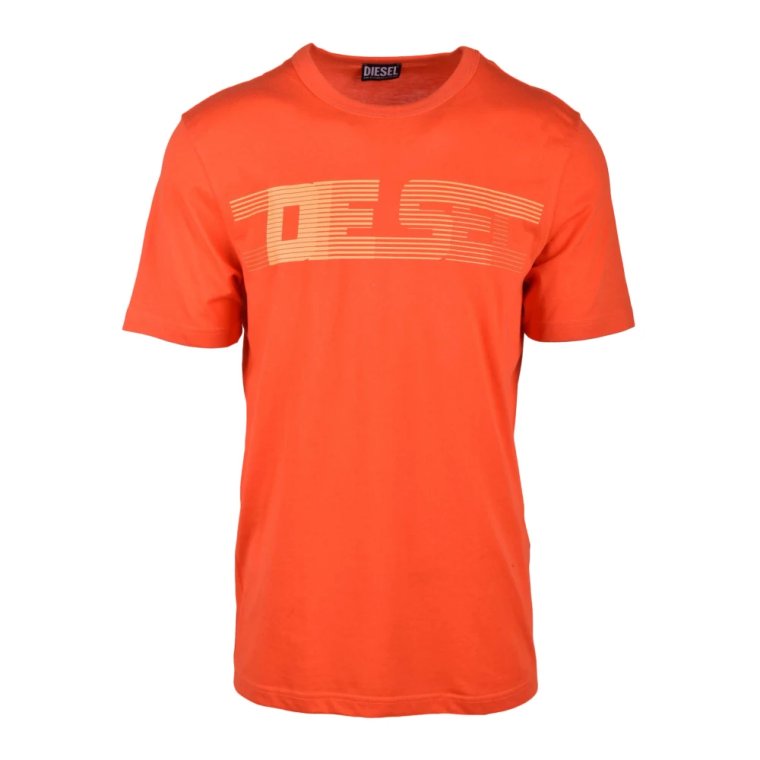 Casual T-shirt z mieszanką bawełny Diesel