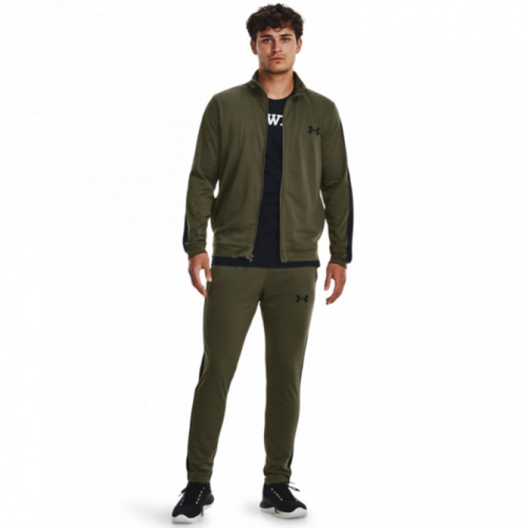 Męski dres komplet treningowy Under Armour UA Rivel Knit Track Suit - khaki