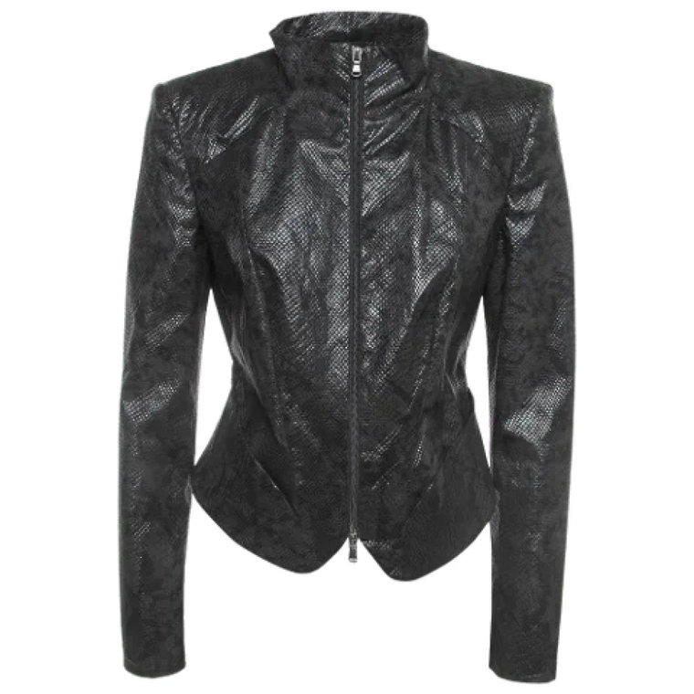 Pre-owned Leather outerwear Armani Pre-owned