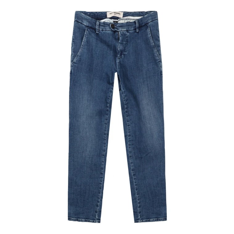 Klasyczne Straight Jeans w kolorze Mid Wash Roy Roger's
