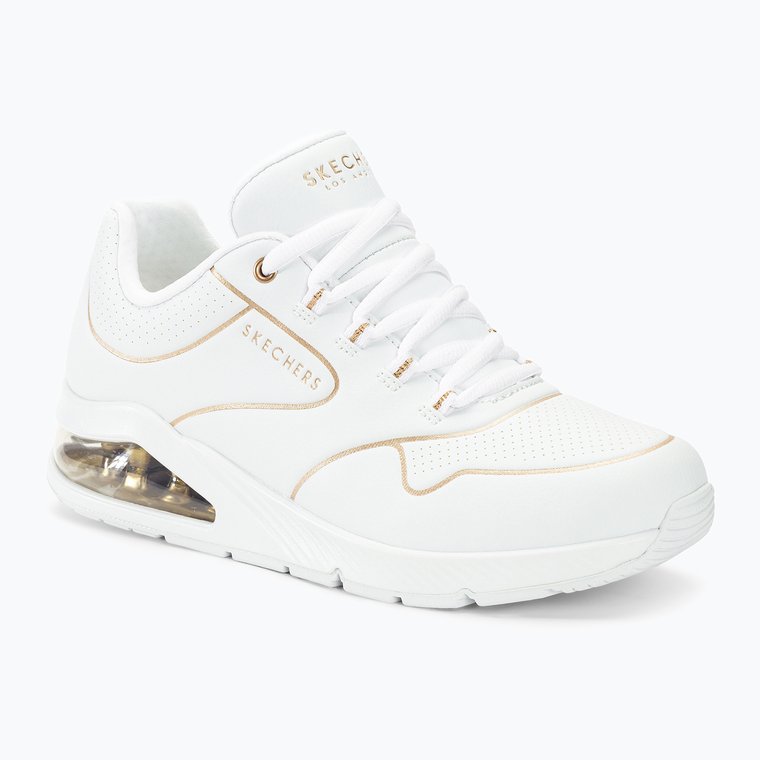 Buty damskie SKECHERS Uno 2 Golden Trim white/gold