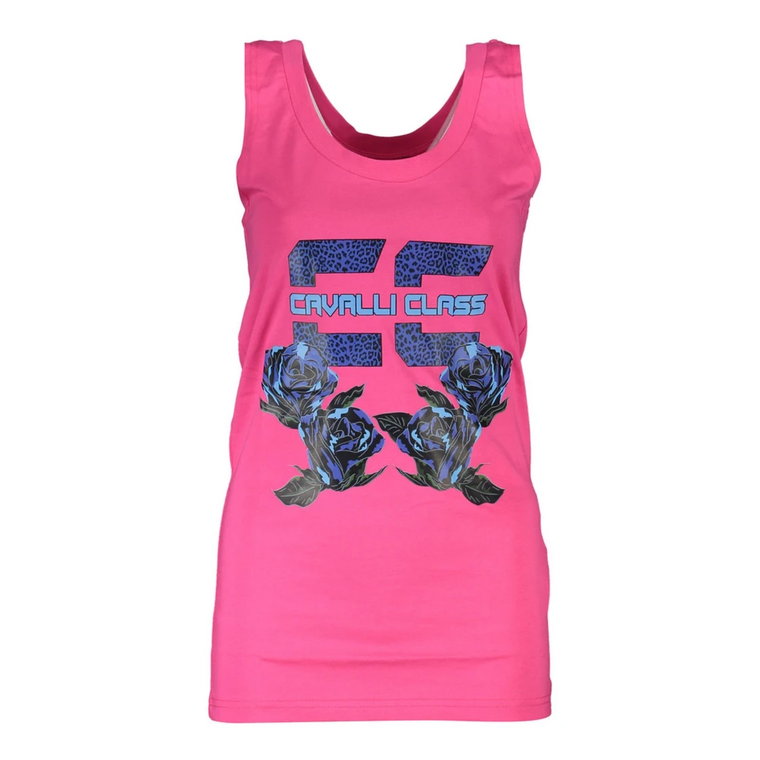 Stylowy Tank Top z Logo dla Kobiet Cavalli Class