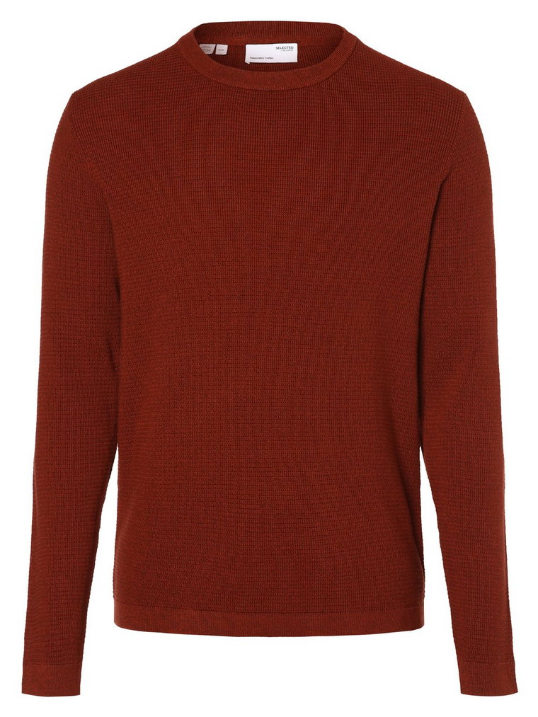 Selected - Sweter męski, czerwony