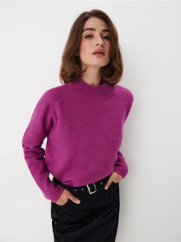 Mohito - Fuksjowy sweter - ciemny fiolet