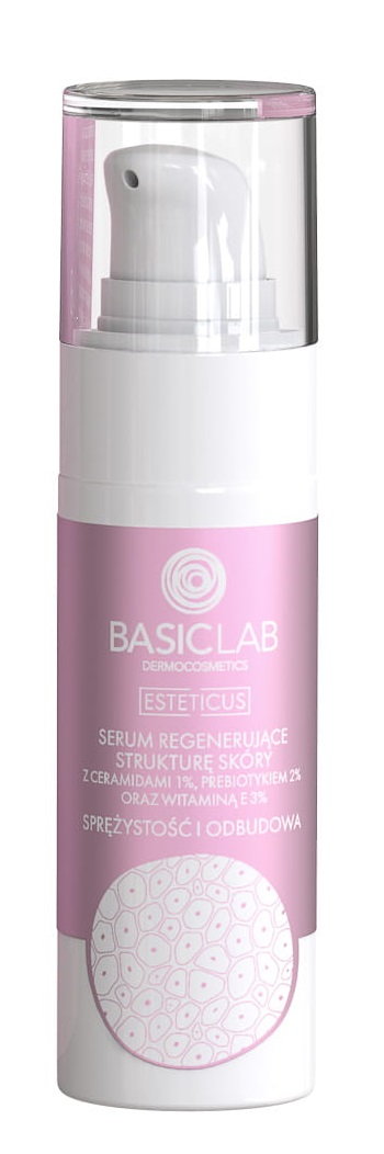 BasicLab Esteticus Serum regenerujące z ceramidami 1% i prebiotykiem 2%