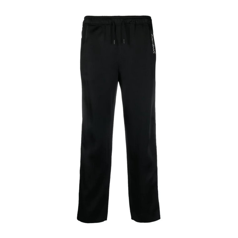 Czarne spodnie z guzikami Saint Laurent