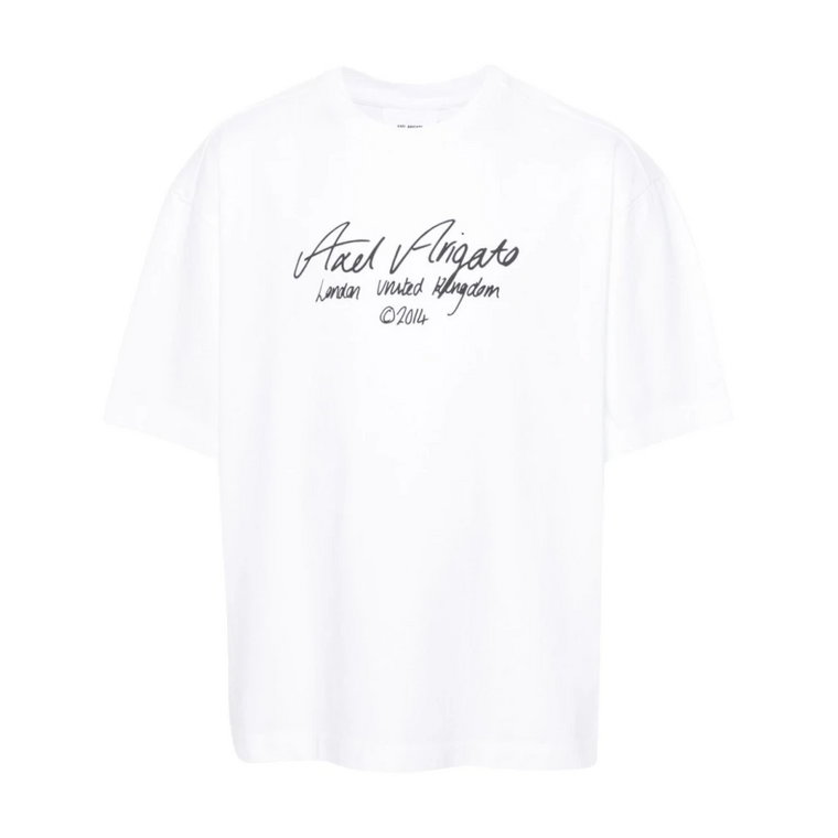 Biała T-shirty i Pola Kolekcja Axel Arigato