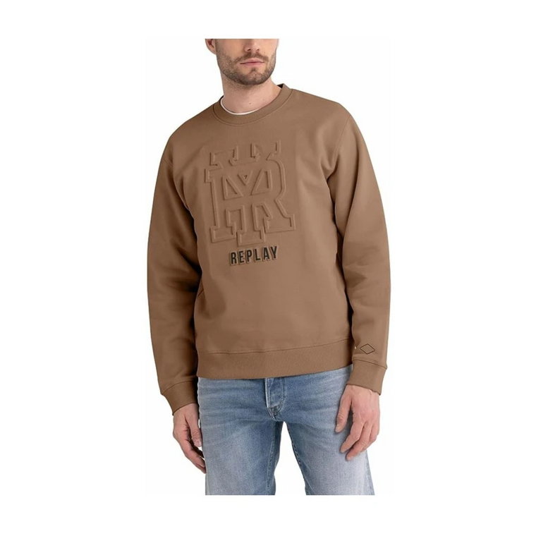 Outdoor Print Crewneck Sweatshirt Replay