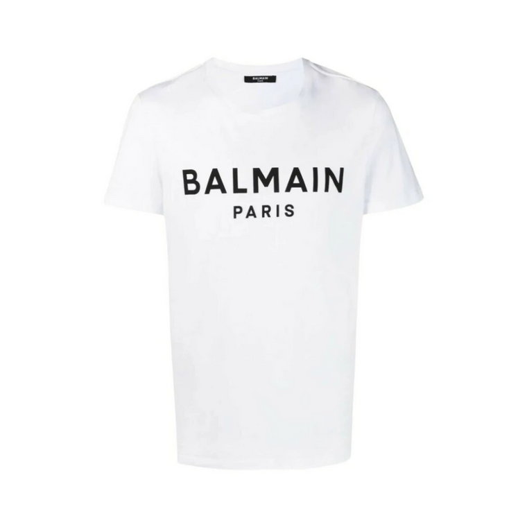 Eko-T-shirt z nadrukiem logo Balmain