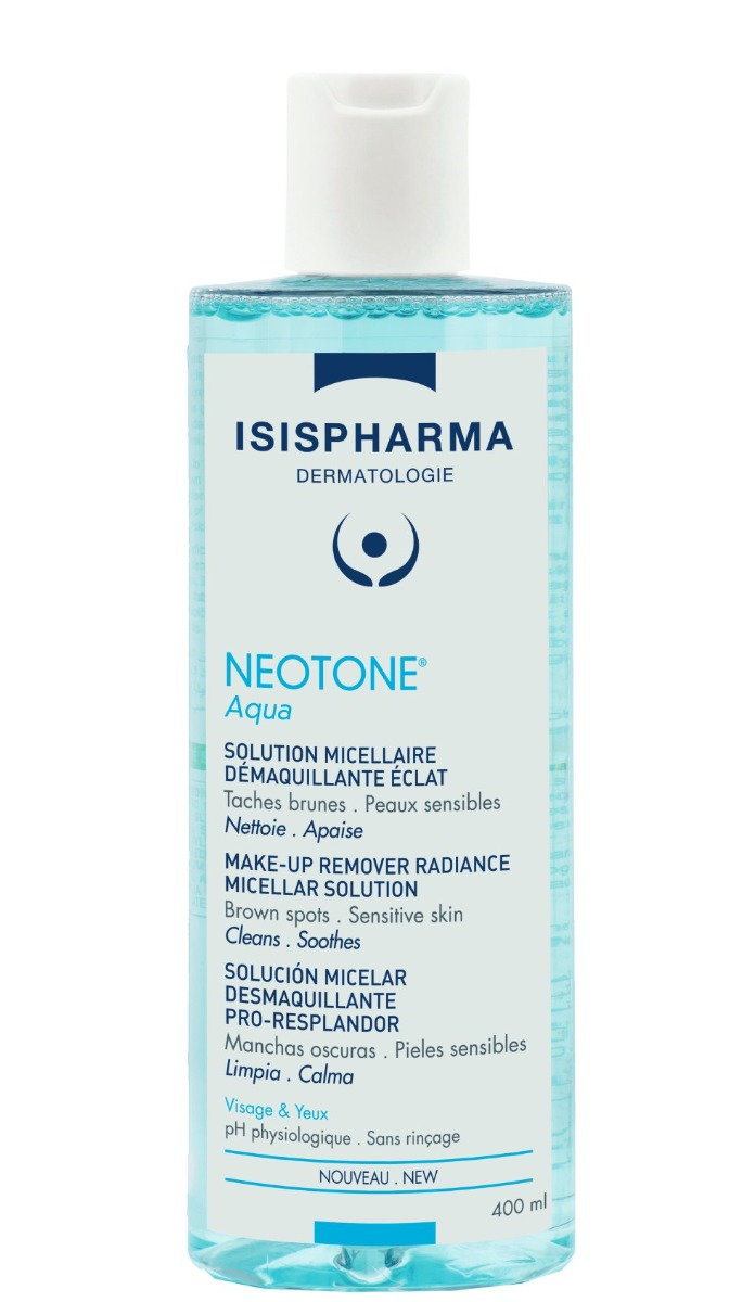 Isispharma Neotone Aqua - Rozświetlający płyn micelarny do demakijażu dla skóry wrażliwej