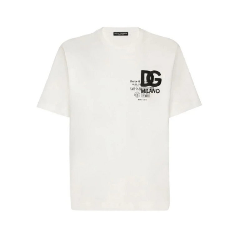 Białe koszulki i pola Dolce & Gabbana Dolce & Gabbana