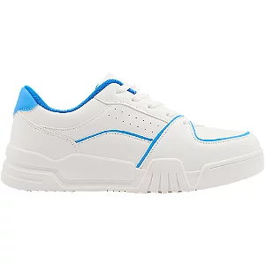 Białe sneakersy graceland z niebieskimi akcentami - Damskie - Kolor: Białe - Rozmiar: 37
