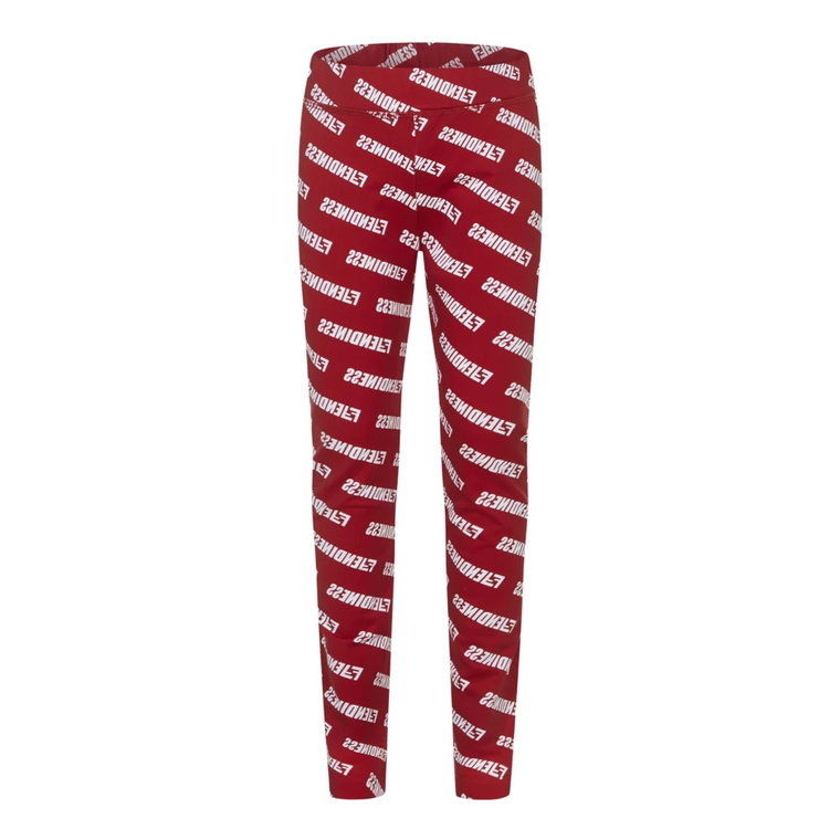 Czerwone Legginsy Dla Dzieci - Modny Styl Fendi