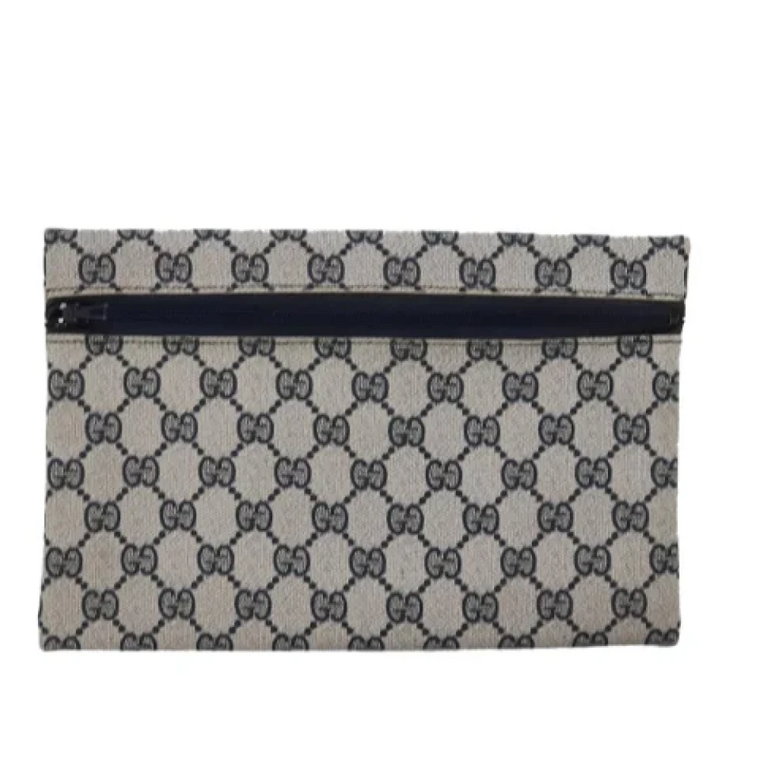 Pre-owned Canvas clutches Gucci Vintage