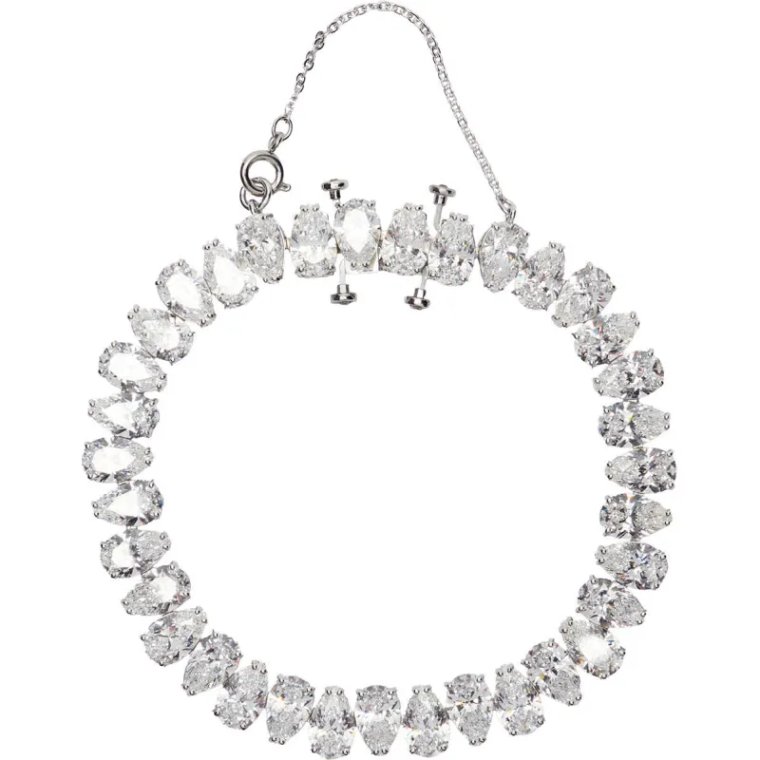 Swarovski Bransoletka MATRIX:BRACELET PEAR WHITE/RHS