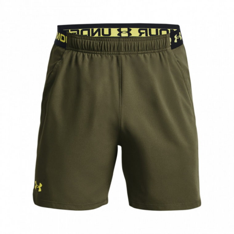 Męskie spodenki treningowe Under Armour UA Vanish Woven 6in Shorts - oliwkowe/khaki