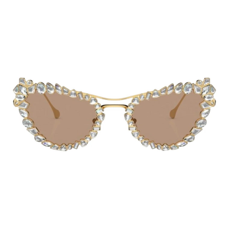 Sole Cat-Eye Okulary przeciwsłoneczne z Odłączanym Clipem Swarovski