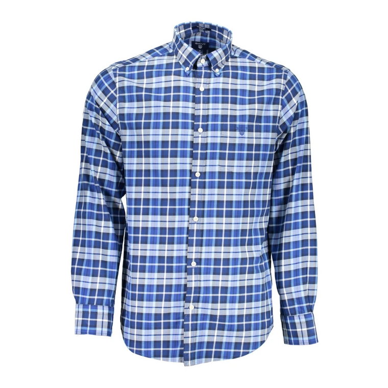 Niebieska Koszula Bawełniana, Regular Fit Gant