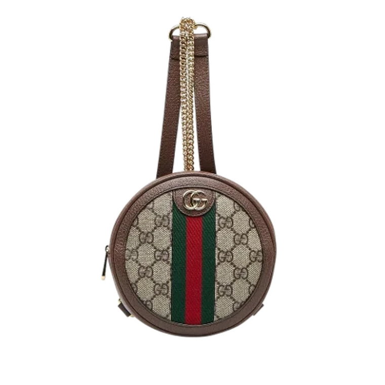 Brązowy plecak Gucci Mini GG Supreme Round Ophidia Gucci Vintage