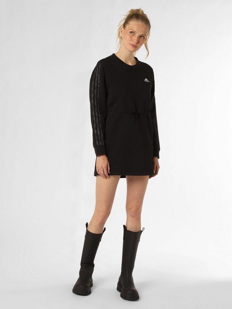 adidas Sportswear - Damska sukienka dresowa, czarny