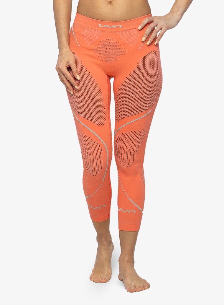 Legginsy termoaktywne damskie UYN Evolutyon UW Pants Long - coral/anthr