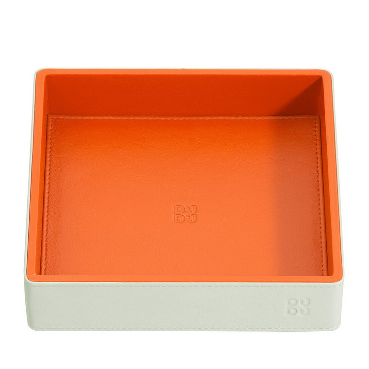 DUDU Valet Tray w kolorze skóry, Catchall, Tidy Tray Designer Storage, Home Entrance, 5,5x5,5 cala, na portfel, klucze i monety, pudełko upominkowe