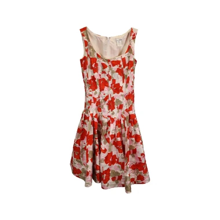 Pre-owned Cotton dresses Oscar De La Renta Pre-owned