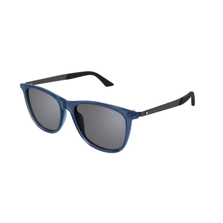 Niebiesko-Srebrne Okulary Przeciwsłoneczne Mb0330S 003 Montblanc