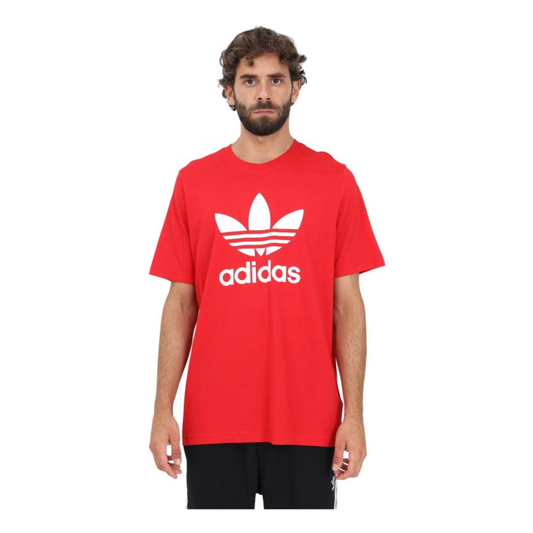 Adicolor Classics Trefoil Czerwona Koszulka Męska Adidas Originals