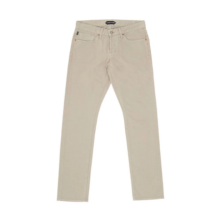Beige Straight Fit Jeans Tom Ford
